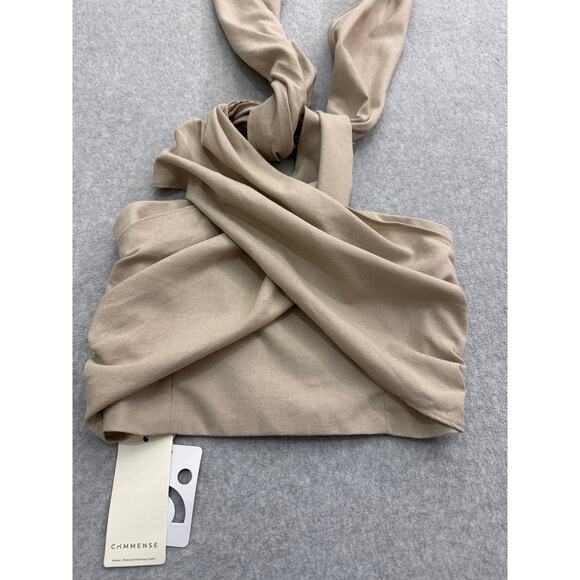 NWT. Commence Khaki Cotton and Linen Cross Halter Tank -Size XS - Picture 6 of 12